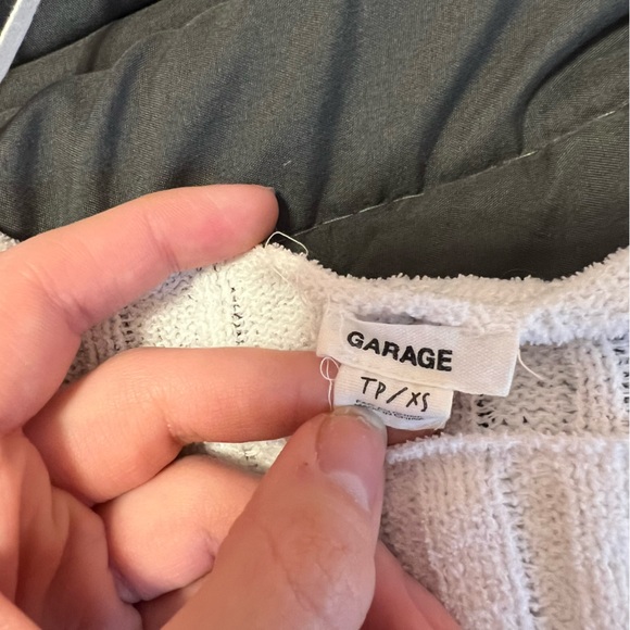 Soft Ribbed White Sweater - Picture 3 of 3